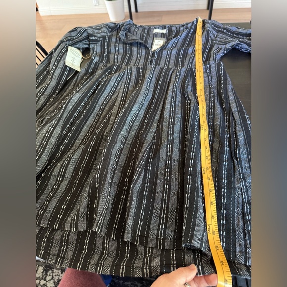 New Anthropologie x AFTERNOON Siobhan Tunic Dress size 4 Black Long Sleeve - Picture 15 of 15